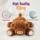 Hazel The Highland Cow, Plush and Soft Weighted Stuffed Animal