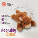 Hazel The Highland Cow, Plush and Soft Weighted Stuffed Animal